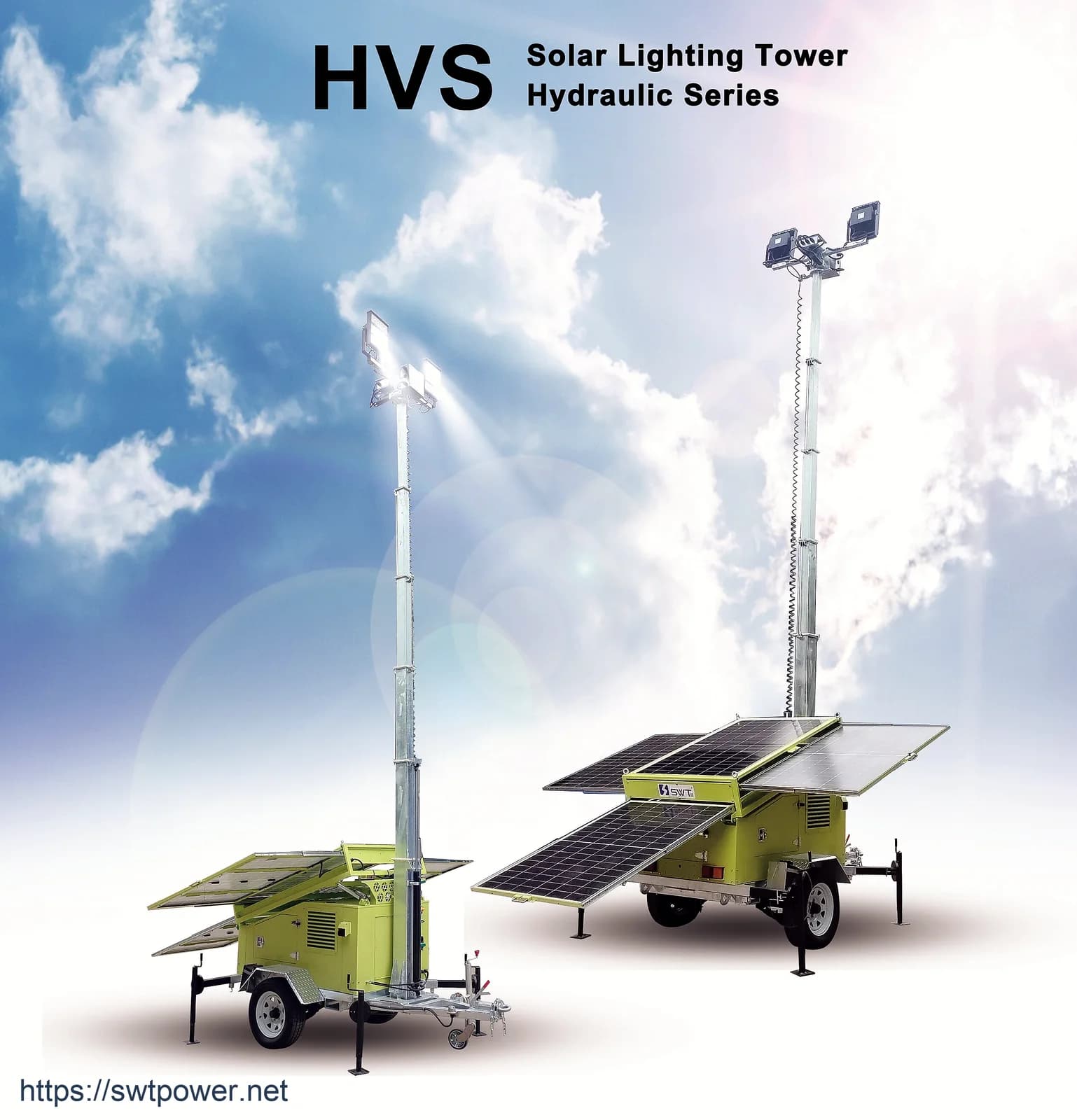 Mobile Solar Power Torre de Iluminação