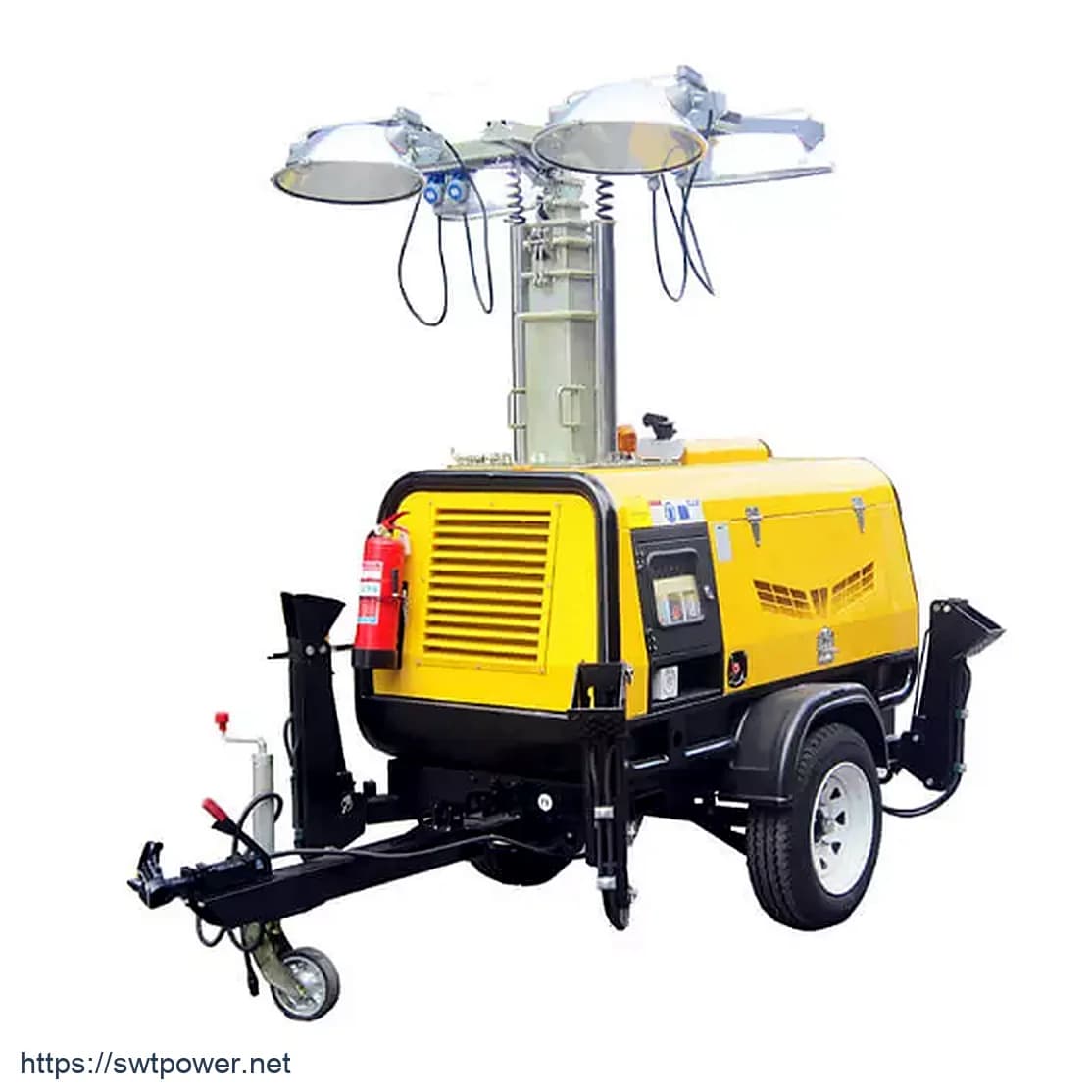 Torre de Iluminação com motor Genset